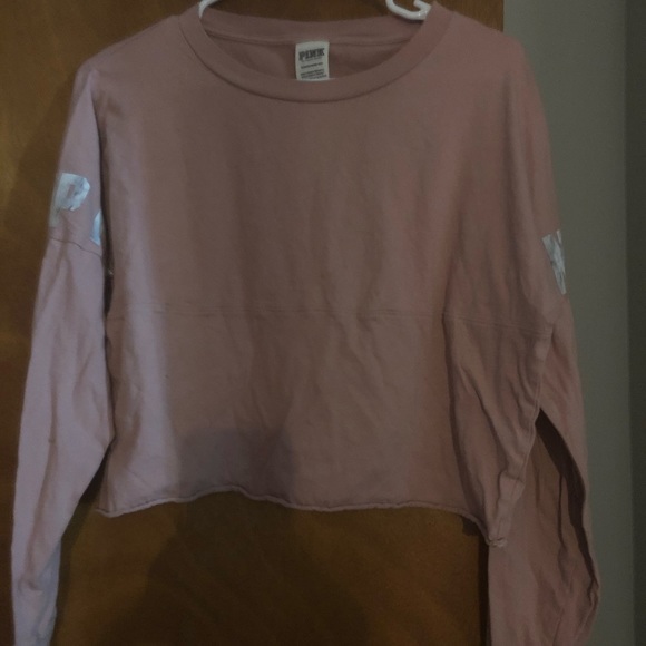 VS pink cropped long sleeve - Picture 1 of 4
